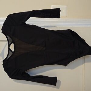 Black 3/4 Sleeve Leotard